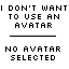 Аватар не выбран